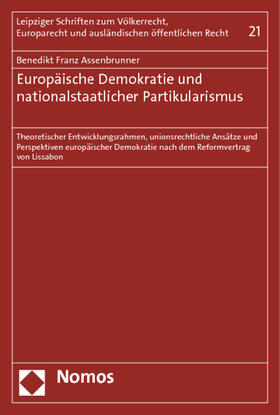 Assenbrunner |  Assenbrunner, B: Europäische Demokratie | Buch |  Sack Fachmedien