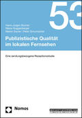 Bucher / Huggenberger / Sauter |  Bucher, H: Publizistische Qualität im lokalen Fernsehen | Buch |  Sack Fachmedien