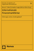 Ebke / Seagon / Blatz |  Internationale Finanzmarktkrise | Buch |  Sack Fachmedien