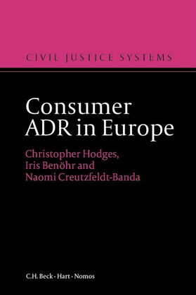 Hodges / Benöhr / Creutzfeld-Banda | Consumer ADR in Europe | Buch | 978-3-8329-7260-8 | sack.de