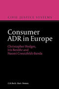 Hodges / Benöhr / Creutzfeld-Banda |  Consumer ADR in Europe | Buch |  Sack Fachmedien