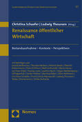 Schaefer / Theuvsen |  Renaissance öffentlicher Wirtschaft | Buch |  Sack Fachmedien