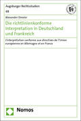 Drexler |  Drexler, A: Die richtlinienkonforme Interpretation | Buch |  Sack Fachmedien