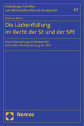 Wirtz |  Wirtz, A: Lückenfüllung im Recht der SE und der SPE | Buch |  Sack Fachmedien