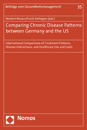 Klusen / Verheyen | Comparing Chronic Disease Patterns between Germany and the US | Buch | sack.de