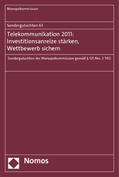 Monopolkommission |  Sondergutachten 61: Telekommunikation 2011 | Buch |  Sack Fachmedien