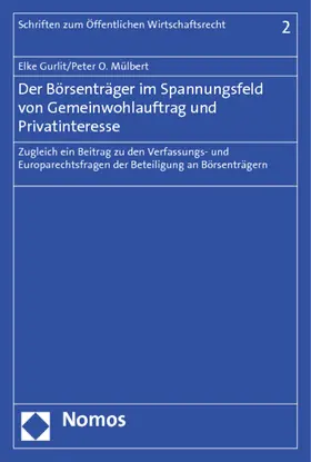 Gurlit / Mülbert |  Gurlit, E: Börsenträger im Spannungsfeld/Gemeinwohlauftrag | Buch |  Sack Fachmedien