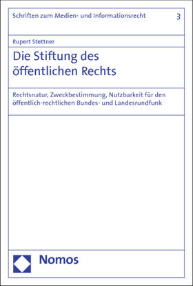 Stettner |  Die Stiftung des öffentlichen Rechts | Buch |  Sack Fachmedien