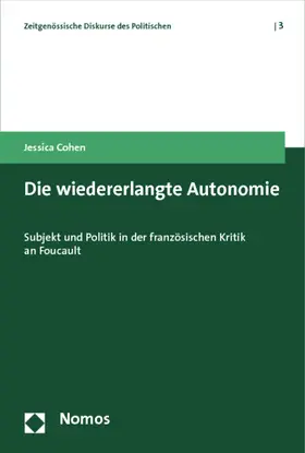 Cohen |  Die wiedererlangte Autonomie | Buch |  Sack Fachmedien