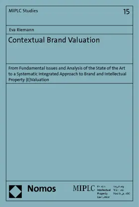 Riemann |  Contextual Brand Valuation | Buch |  Sack Fachmedien