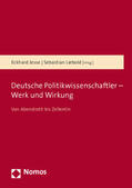Jesse / Liebold |  Deutsche Politikwissenschaftler - Werk und Wirkung | Buch |  Sack Fachmedien