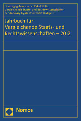 Schubel / Kirste / Müller-Graff | Jahrbuch für Vergleichende Staats- und Rechtswissenschaften - 2012 | Buch | 978-3-8329-7671-2 | sack.de