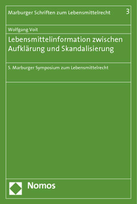 Voit | Lebensmittelinformation zwischen Aufklärung | Buch | 978-3-8329-7708-5 | sack.de