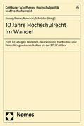 Knopp / Peine / Nowacki |  10 Jahre Hochschulrecht im Wandel | Buch |  Sack Fachmedien