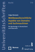 Eberwein |  Wettbewerbsrechtliche Aspekte von Domains und Suchmaschinen | Buch |  Sack Fachmedien