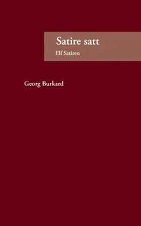 Burkard |  Satire satt | Buch |  Sack Fachmedien