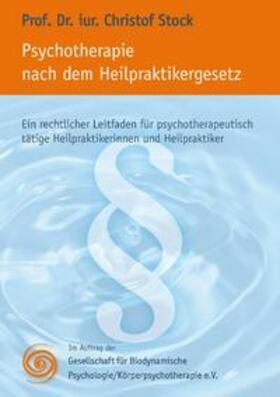 Stock | Psychotherapie nach dem Heilpraktikergesetz | Buch | 978-3-8334-7922-9 | sack.de