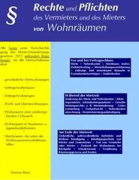 Renz |  Rechte und Pflichten des Vermieters und des Mieters von Wohnräumen | Buch |  Sack Fachmedien