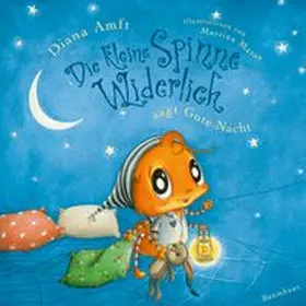 Amft |  Die kleine Spinne Widerlich sagt Gute Nacht (Pappbilderbuch) | Buch |  Sack Fachmedien