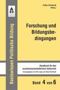 Reinhardt |  Forschung und Bildungsbedingungen | Buch |  Sack Fachmedien