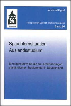 Klippel | Sprachlernsituation Auslandsstudium | Buch | 978-3-8340-1255-5 | sack.de