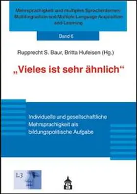 Baur / Hufeisen |  "Vieles ist sehr ähnlich" | Buch |  Sack Fachmedien