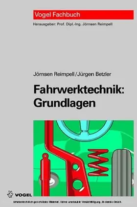 Reimpell / Betzler |  Fahrwerktechnik: Grundlagen | eBook | Sack Fachmedien