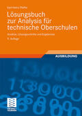 Pfeffer |  Lösungsbuch zur Analysis für technische Oberschulen | Buch |  Sack Fachmedien