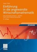 Tietze |  Einführung in die angewandte Wirtschaftsmathematik | Buch |  Sack Fachmedien