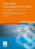  HOAI 2009-Textausgabe/HOAI 2009-Text Edition | Buch |  Sack Fachmedien