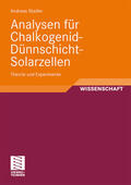Stadler |  Analysen für Chalkogenid-Dünnschicht-Solarzellen | Buch |  Sack Fachmedien