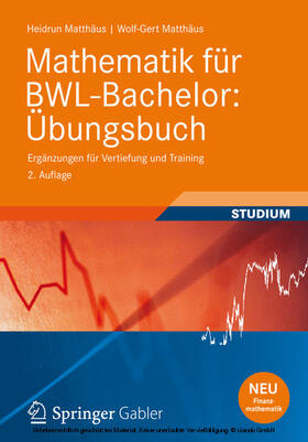 Matthäus | Mathematik für BWL-Bachelor: Übungsbuch | E-Book | sack.de