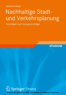 Meyer |  Nachhaltige Stadt- und Verkehrsplanung | eBook | Sack Fachmedien