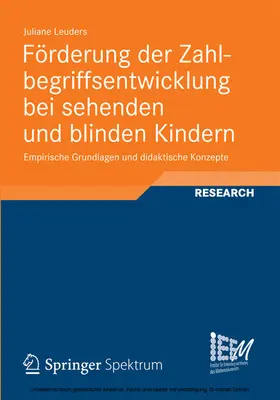 Leuders | Förderung der Zahlbegriffsentwicklung bei sehenden und blinden Kindern | E-Book | sack.de