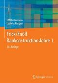 Hestermann / Rongen |  Hestermann, U: Frick/Knöll Baukonstruktionslehre 1 | Buch |  Sack Fachmedien