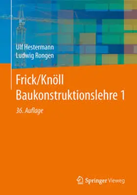 Hestermann / Rongen |  Frick/Knöll Baukonstruktionslehre 1 | eBook | Sack Fachmedien