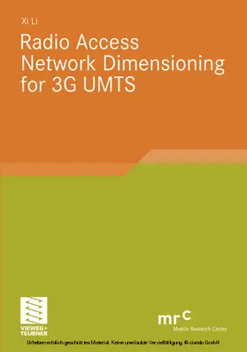 Li |  Radio Access Network Dimensioning for 3G UMTS | eBook | Sack Fachmedien