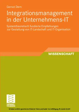 Dern |  Integrationsmanagement in der Unternehmens-IT | eBook | Sack Fachmedien