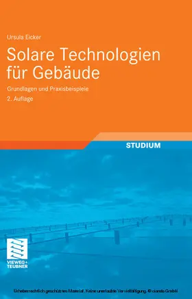 Eicker | Solare Technologien für Gebäude | E-Book | sack.de