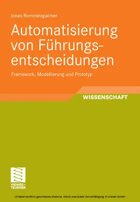 Rommelspacher |  Automatisierung von Führungsentscheidungen | eBook | Sack Fachmedien