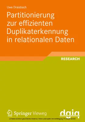 Draisbach | Partitionierung zur effizienten Duplikaterkennung in relationalen Daten | E-Book | sack.de