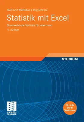 Matthäus / Schulze |  Statistik mit Excel | eBook | Sack Fachmedien