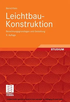 Klein |  Leichtbau-Konstruktion | eBook | Sack Fachmedien