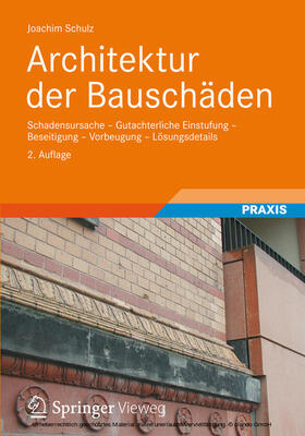 Schulz | Architektur der Bauschäden | E-Book | sack.de