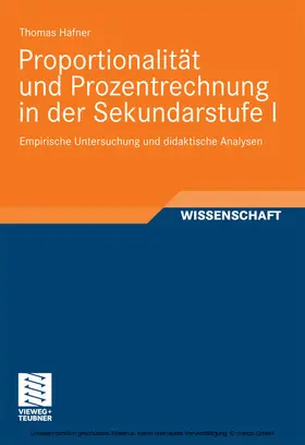Hafner | Proportionalität und Prozentrechnung in der Sekundarstufe I | E-Book | sack.de