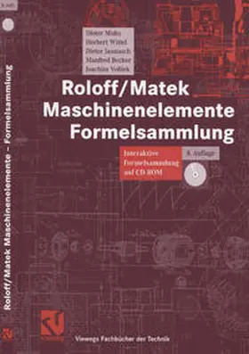 Muhs / Wittel / Jannasch |  Roloff/Matek Maschinenelemente Formelsammlung | eBook | Sack Fachmedien
