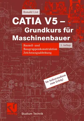 List |  CATIA V5 - Grundkurs für Maschinenbauer | eBook | Sack Fachmedien