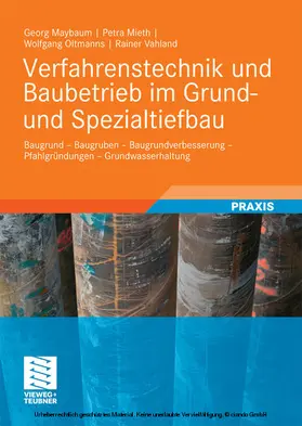 Maybaum / Mieth / Oltmanns | Verfahrenstechnik und Baubetrieb im Grund- und Spezialtiefbau | E-Book | www.sack.de