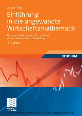 Tietze | Einführung in die angewandte Wirtschaftsmathematik | E-Book | www.sack.de