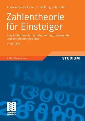 Bartholome / Rung / Kern |  Zahlentheorie für Einsteiger | eBook | Sack Fachmedien